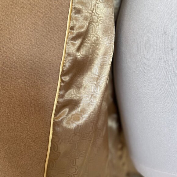 Sz 6 Ivanka Trump Camel Wool Blend Belted Coat - Picture 8 of 15